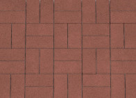 Тротуарная плитка Кирпичик, Серия Standard. Цвет Красный
