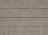 Тротуарная плитка Кирпичик, Серия Standard. Цвет Серый
