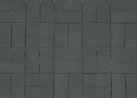 Тротуарная плитка Кирпичик, Серия Standard. Цвет Чёрный
